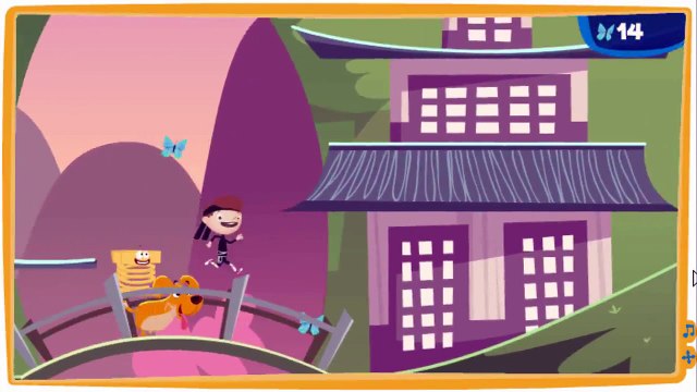 Justin Time Butterfly Chase Animation Sprout PBS Kids Game Play Walkthrough