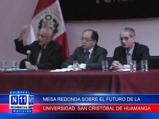 N 11 Informativo MESA REDONDA SOBRE EL FUTURO DE LA UNSCH