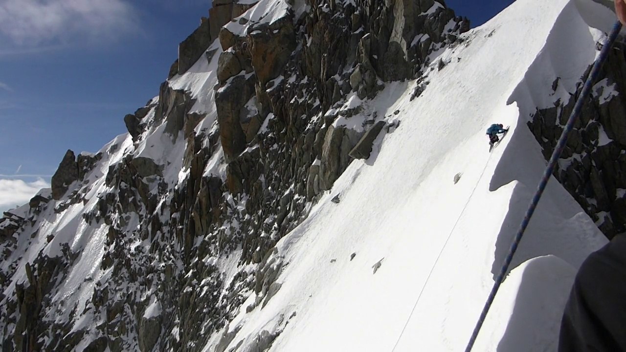 Alpinisme - Traversée aiguille du Jardin - Grande Rocheuse - Aiguille Verte