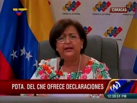 Tibisay Lucena anunció la fecha de las elecciones parlamentarias