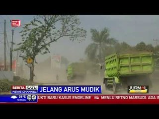 Jalan Rusak dan Berdebu di Jalur Alternatif Palembang