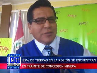 N11 Informativo DEFENSORIA DEL PUEBLO INFORMA QUE EL 85% DE TIERRAS EN LA REGION SE ENCUNTRA EN CONCESION