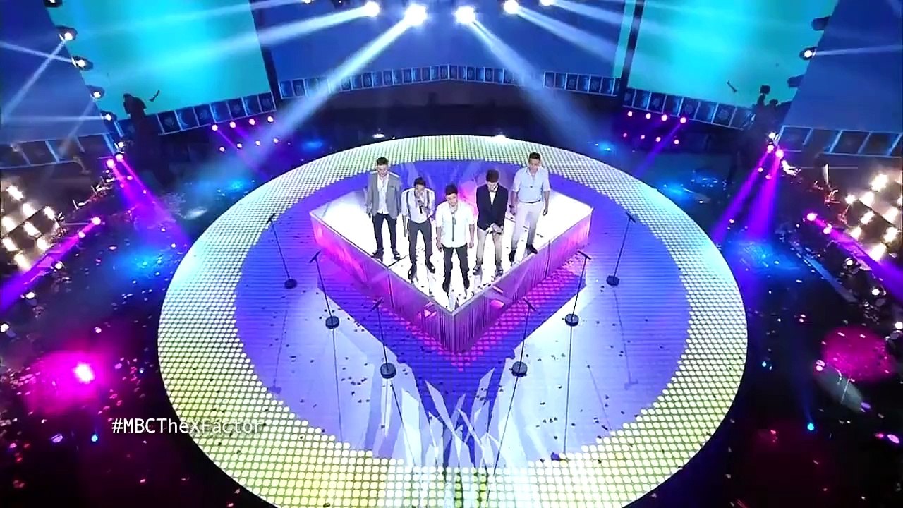 06/06/2015 MBC The X Factor The Five بغير عليها، Live while We’re Young العروض المباشرة