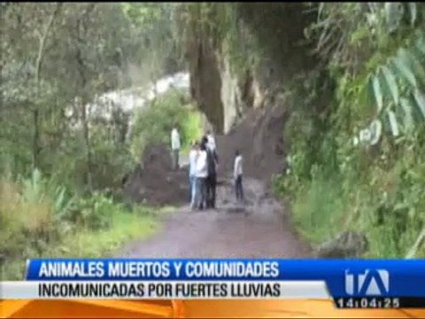 Fuertes lluvias incomunican a seis comunidades de Penipe