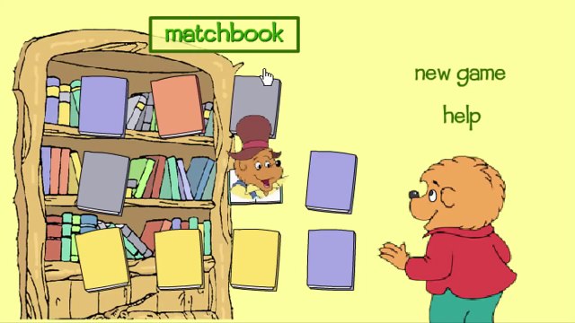 Berenstain Bears Matchbook Animation Sprout PBS Kids Game Play Walkthrough