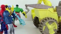 Marvel Superheroes Mashers Spiderman Captain America Wolverine and Disney Cars Toy Screami