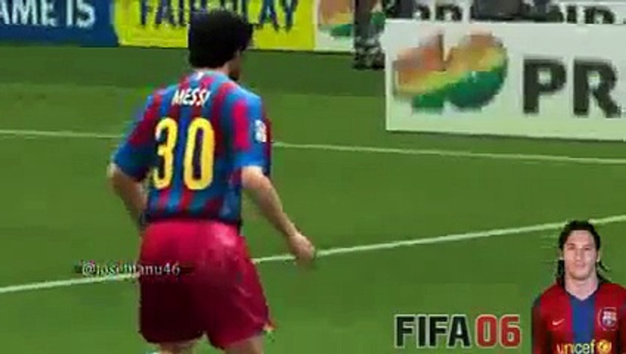 Lionel MESSI from FIFA 06 to FIFA 15