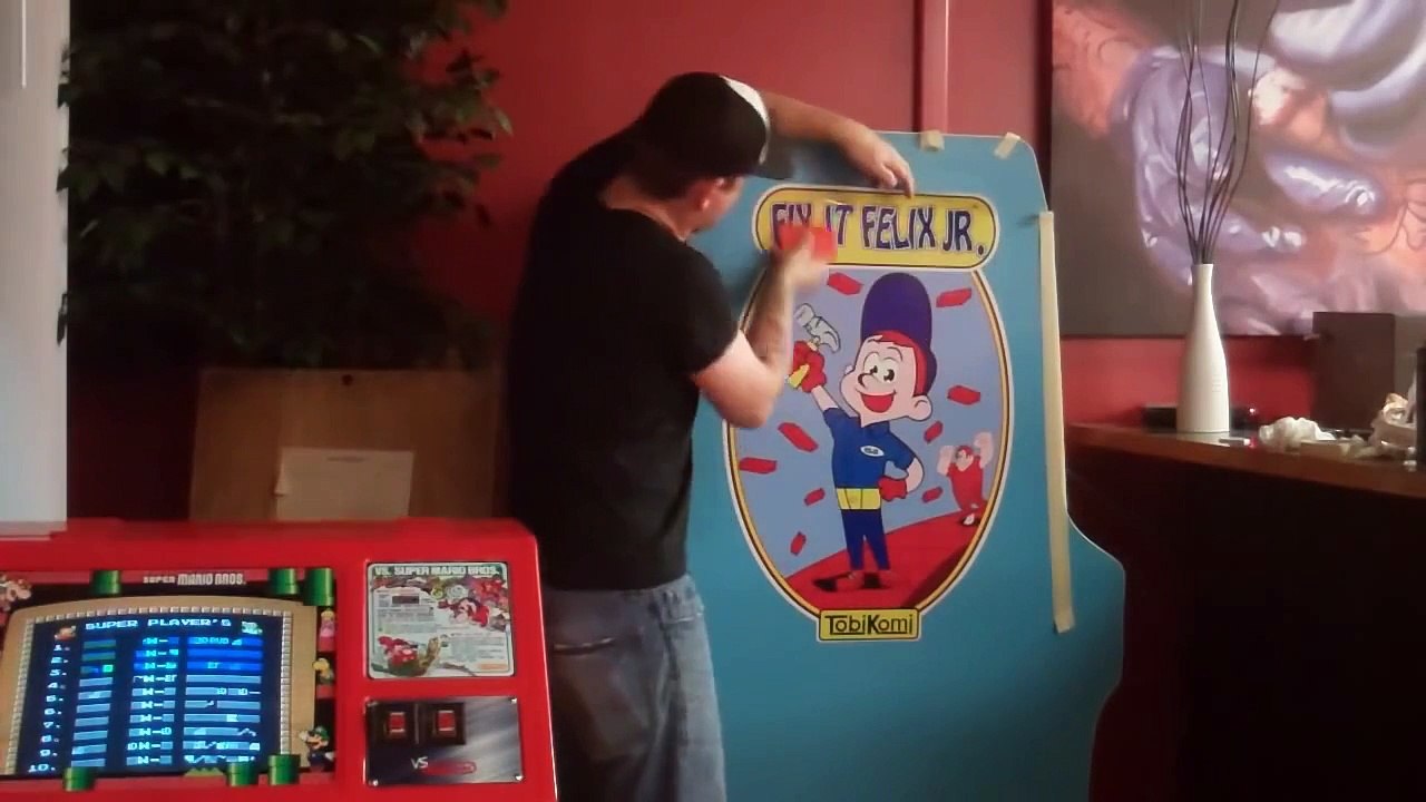 Fix It Felix - Wreck It Ralph graphics install on my Nintendo arcade cab.
