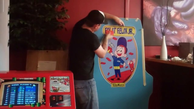 Fix It Felix - Wreck It Ralph graphics install on my Nintendo arcade cab.