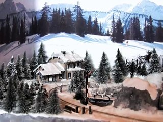 Märklin miniclub Z 1:220 Diorama "Alpenbahn im Winter"