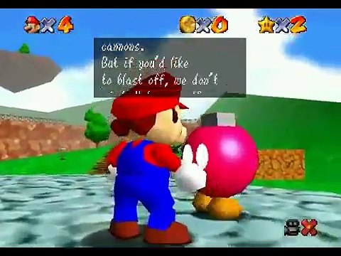 Super Mario 64: Walkthrough (Shoot To The Island In The Sky)