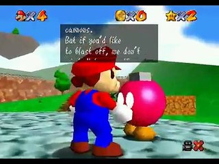 Super Mario 64: Walkthrough (Shoot To The Island In The Sky)