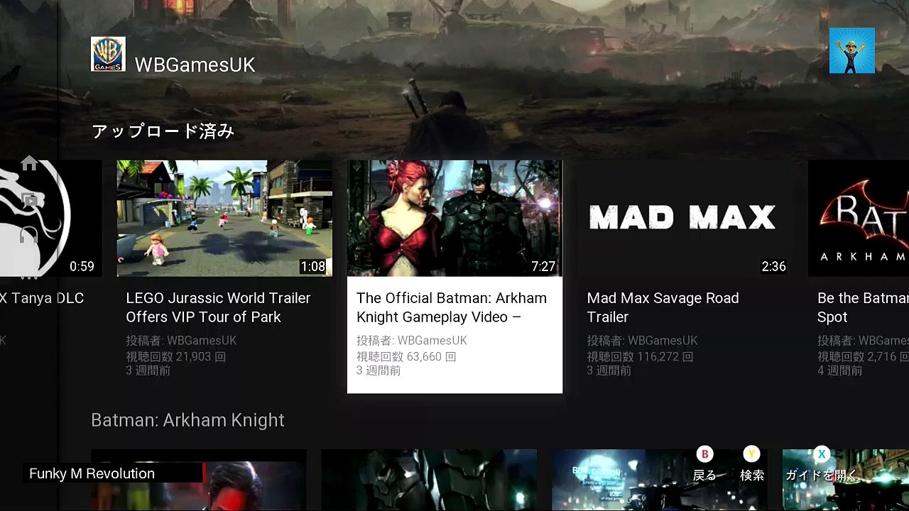 Batman Arkham Knight バットマンアーカムナイトXBOXONE寄り即興台本無し実況