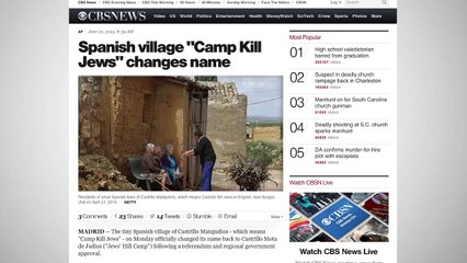 Spanish Village Called 'Camp Kill Jews' Changes Its Name