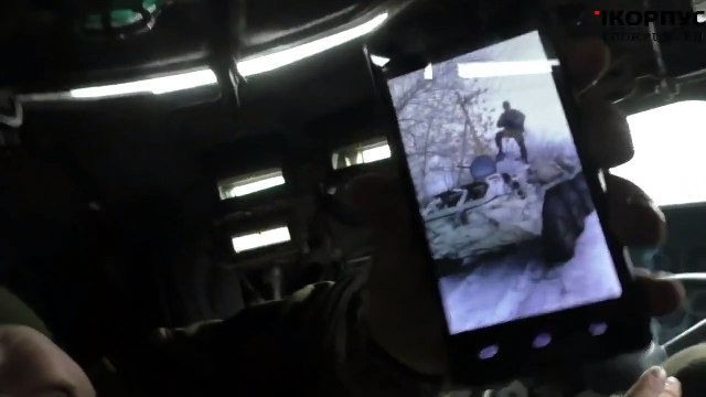 Отработка позиций ВСУ из КПВТ, под Дебальцево. Ополчение Новороссии.