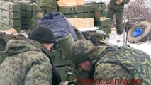 Ополченцы ЛНР ведут огонь по позициям укропов. Ополчение Донбасса.