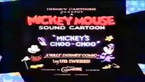 Mickey Mouse BW Cartoon - Mickeys Choo-Choo (1929)