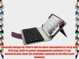 FOME New Wireless Removable Detachable Bluetooth Keyboard Folio Folding PU Leather Case Magnetic