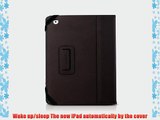 Odoyo Genuine LeatherFolio Adjustable Case for The new iPad - Brown (PA519BR)