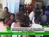 UNASUR invertirá 100 millones de dólares en restaurar Haití