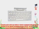 Cooper Cases(TM) K2000 Archos 101 XS / 101 XS 2 / 80 XS Bluetooth Keyboard Dock in White (US