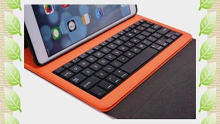 Cooper Cases(TM) Flair Apple iPad Air Bluetooth Keyboard Folio in Orange (PU Exterior Removable