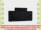 Cooper Cases(TM) K2000 Asus VivoTab / RT TF600T / 3G / LTE Bluetooth Keyboard Dock in Black