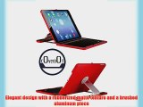 CoverBot iPad Air 2 Keyboard Case Station RED Bluetooth Keyboard For iPad Air 2. Folio Style