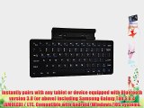 Cooper Cases(TM) K2000 Samsung Galaxy Tab S 8.4 (AMOLED) / LTE Bluetooth Keyboard Dock in Black