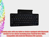 Cooper Cases(TM) K2000 Asus FonePad Note FHD 6 Bluetooth Keyboard Dock in Black (US English