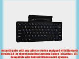 Cooper Cases(TM) K2000 Samsung Galaxy Tab Active / LTE Bluetooth Keyboard Dock in Black (US