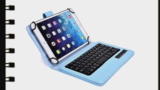 Cooper Cases (TM) Infinite Executive Karbonn Smart Tab 9 Bluetooth Keyboard Folio in Baby Blue