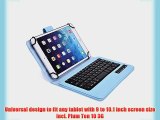 Cooper Cases (TM) Infinite Executive Plum Ten 10 3G Bluetooth Keyboard Folio in Baby Blue (Premium