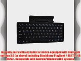 Cooper Cases(TM) K2000 BlackBerry PlayBook / 4G LTE / 4G HSPA  Bluetooth Keyboard Dock in Black