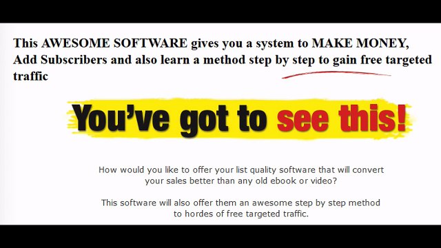 [GET] Rebrandable Targeted Traffic Software