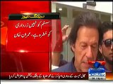 There's no threat to the democratic system but to Asif Zardari-- Imran Khan -