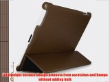 BoxWave Classic Brown Slimline iPad 2 Smart Case - Ultra Slim Shell Case for iPad 2 w/ Folding
