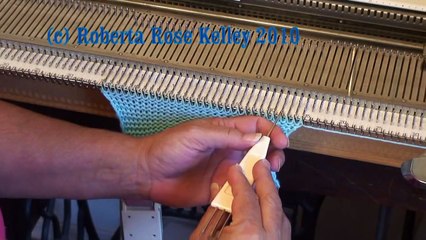 SSK or S1, K1, PSSO Decrease on the knitting machine