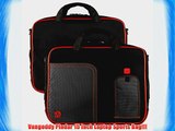 Neon Red Pindar Ultra Durable 15 inch Tactical Messenger bag for your Acer Travelmate TimelineX