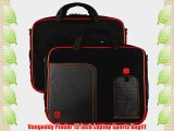 Red Pindar Ultra Durable 17 inch Tactical Messenger bag for your Toshiba Qosmio X875 Q7280