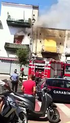 Incendio casa brusciano