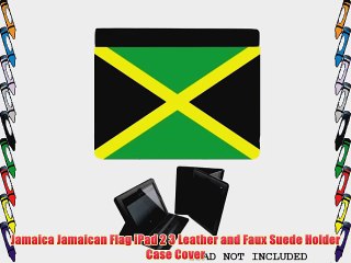 Jamaica Jamaican Flag iPad 2 3 Leather and Faux Suede Holder Case Cover