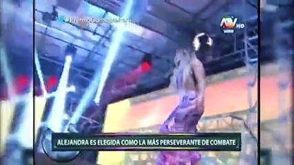 Combate: Alejandra Baigorria es elegida como la más perseverante