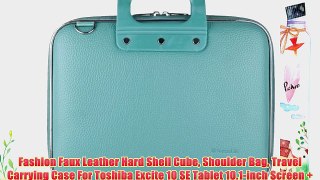 Fashion Faux Leather Hard Shell Cube Shoulder Bag Travel Carrying Case For Toshiba Excite 10