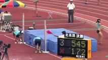 2014山梨インターハイ陸上　女子走高跳決勝　ダイジェスト