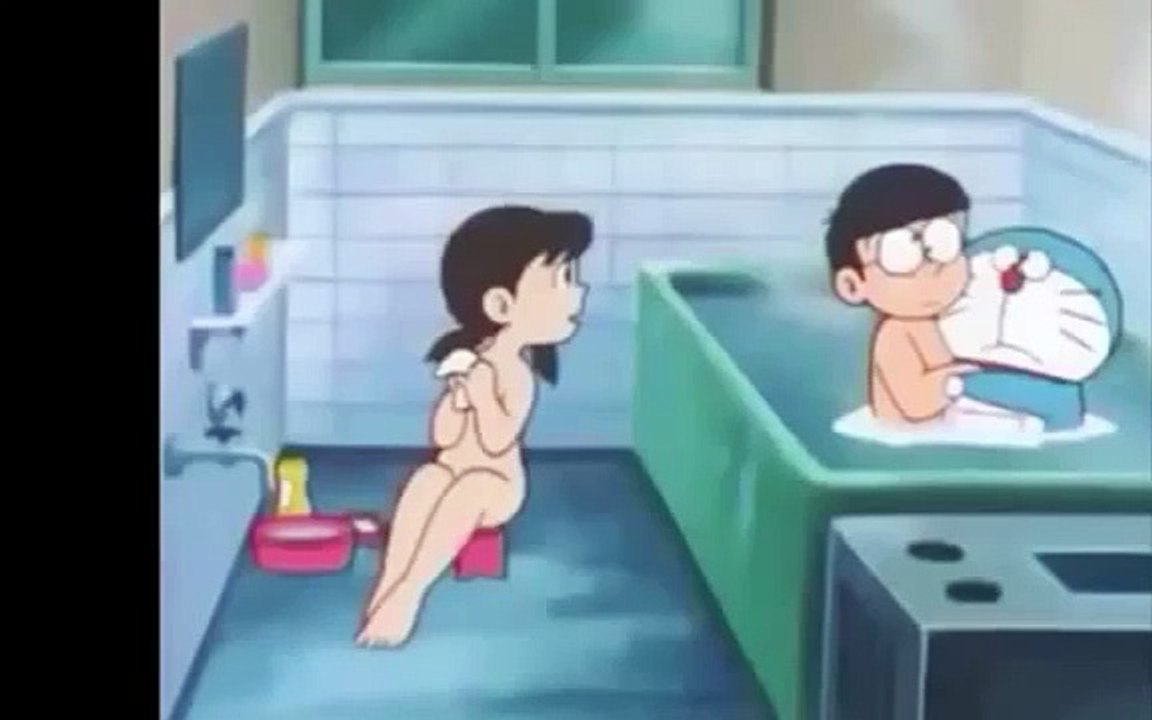 Doraemon Amazing   Cute  no bita and Shizuka in Bath Collection