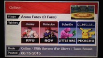 Super Smash Bros 4 3DS Version Online Match #49 (DLC Match) For glory Team Smash