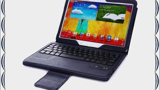 Poetic KeyBook Bluetooth Keyboard Case for Samsung Galaxy Note 10.1 2014 Edition Tablet Navy