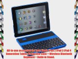 SUPERNIGHT(TM) 360 Degrees Rotate Detachable Removable Wireless Bluetooth Keyboard Case Cover