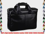 Lalawow? Men SOFT Genuine Leather Messenger Bag Briefcase Handbag Support 9-14 Laptop A4 Files